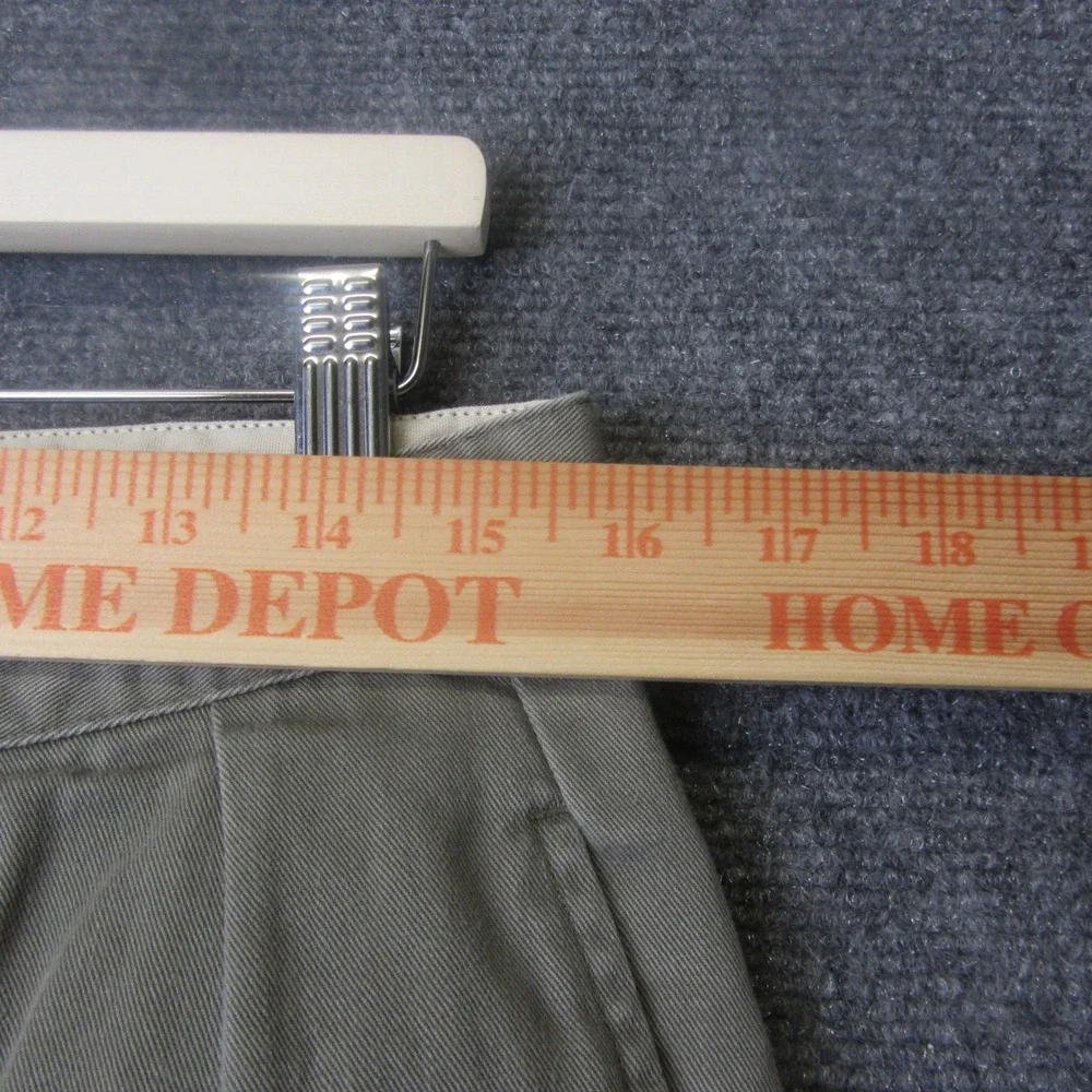 Polo Ralph Lauren Pleated Chino Pants Mens 32x30 Gray Khaki Classic Casual VTG